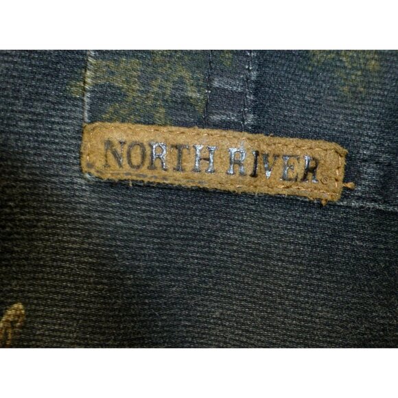 North River Brushed Cotton Deer Black Forest Button Up Shirt XXL Long Sleeve - Picture 8 of 12